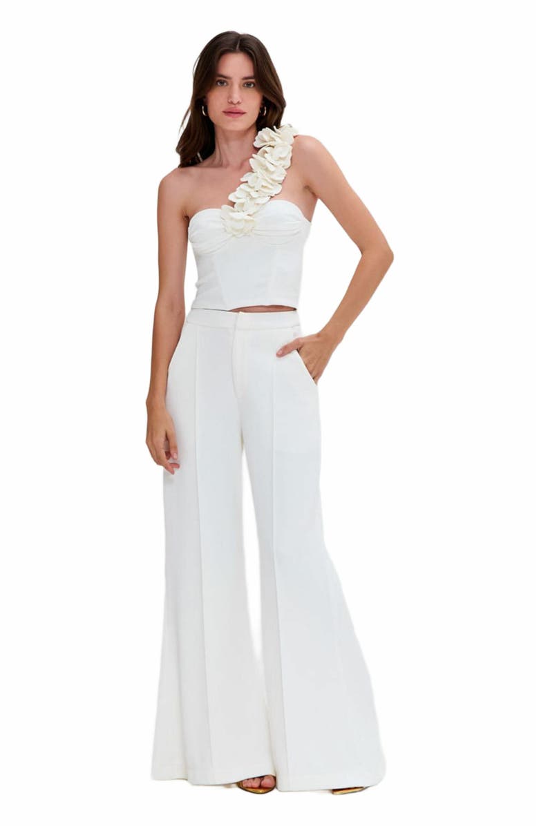 PatBO Merian Knit Pant, Main, color, Off White
