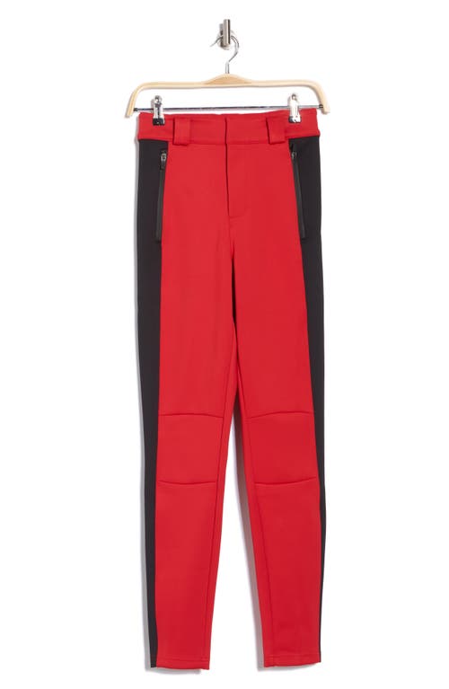 Shop Free People Chill Factor Water Resistant Leggings In Winterberry/black