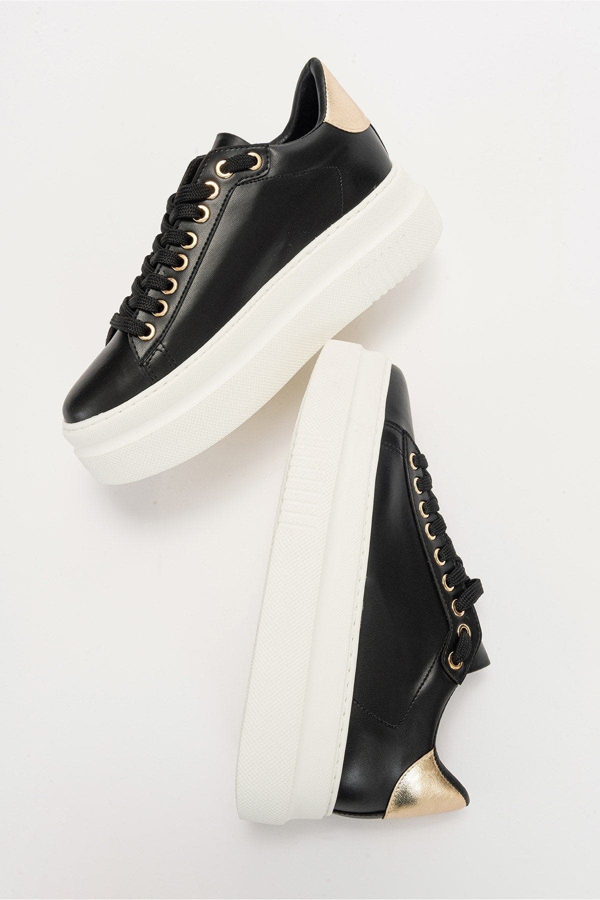 Prologue Shoes Violette Platform Sneakers, Alternate, color, Black