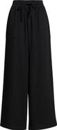 Caslon® Wide Leg Gauze Pants