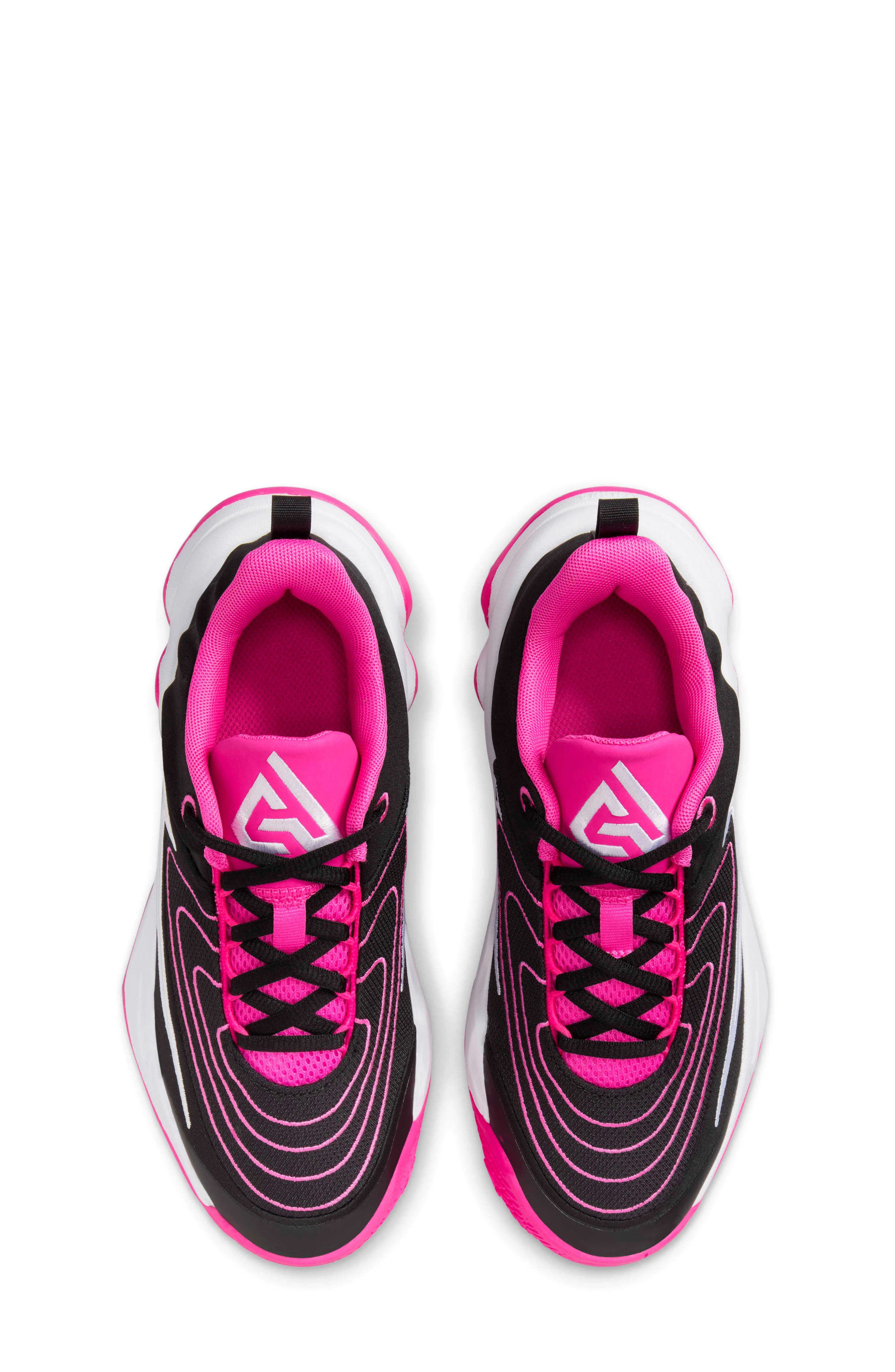 Nike Kids' Giannis Immortality 4 Basketball Shoe, Alternate, color, Black/ Laser Fuchsia/ White