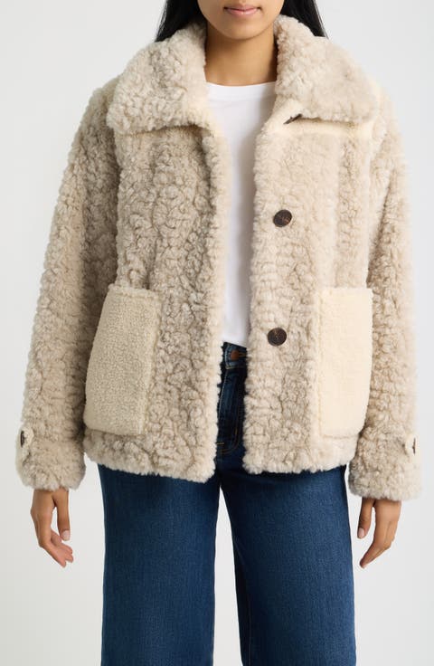 Faux Fur Combo Jacket
