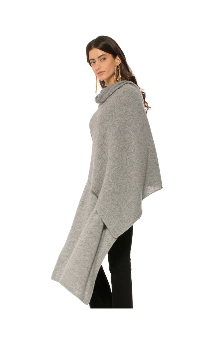 Pure Cashmere Feather-Light Maxi Wrap Stole, Alternate, color, Melange Grey