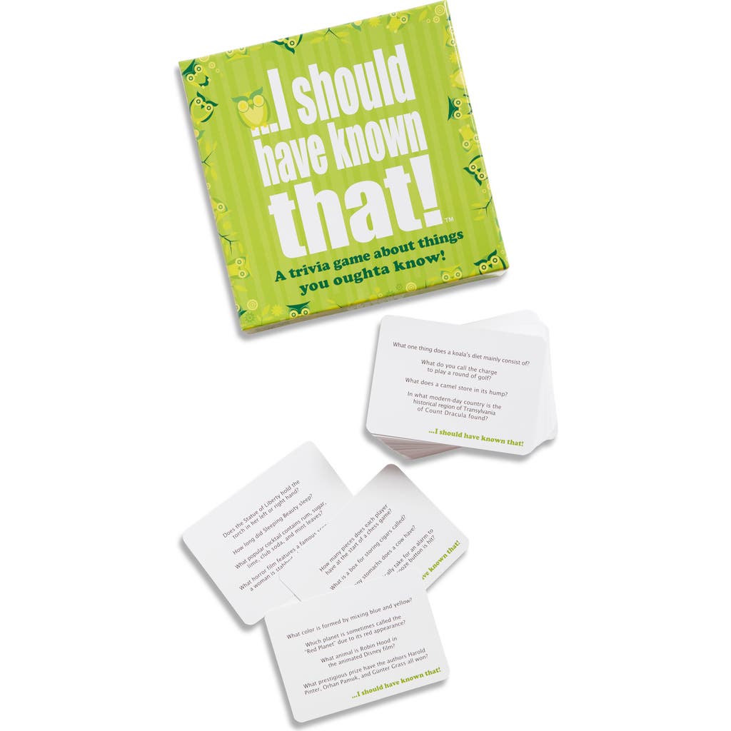 HYGGE GAMES I Should Have Known That Party Trivia Card Game in Green  product