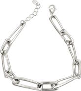 ARGENTO VIVO Chunky Paper Clip Chain Bracelet