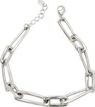 ARGENTO VIVO Chunky Paper Clip Chain Bracelet