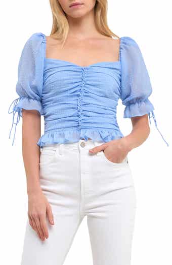 Endless Rose Gathered Chiffon Top