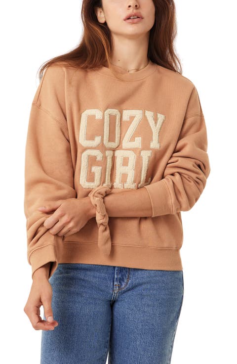 Easy Graphic Sweatshirt & Scrunchie Set