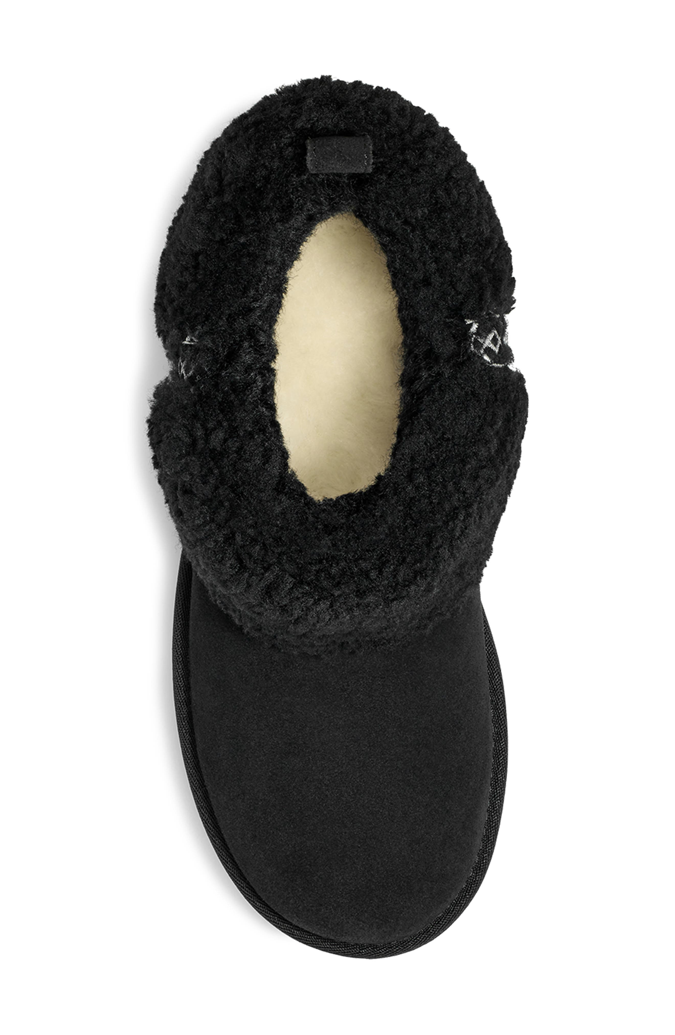 UGG<sup>®</sup> Ultra Mini Braid Genuine Shearling Bootie, Alternate, color, 