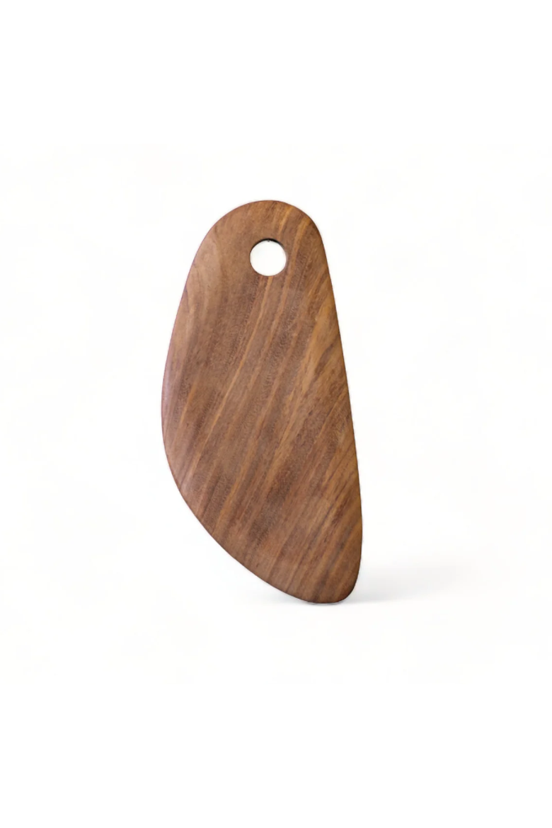Hand-Carved Wooden Board, Alternate, color, Brown
