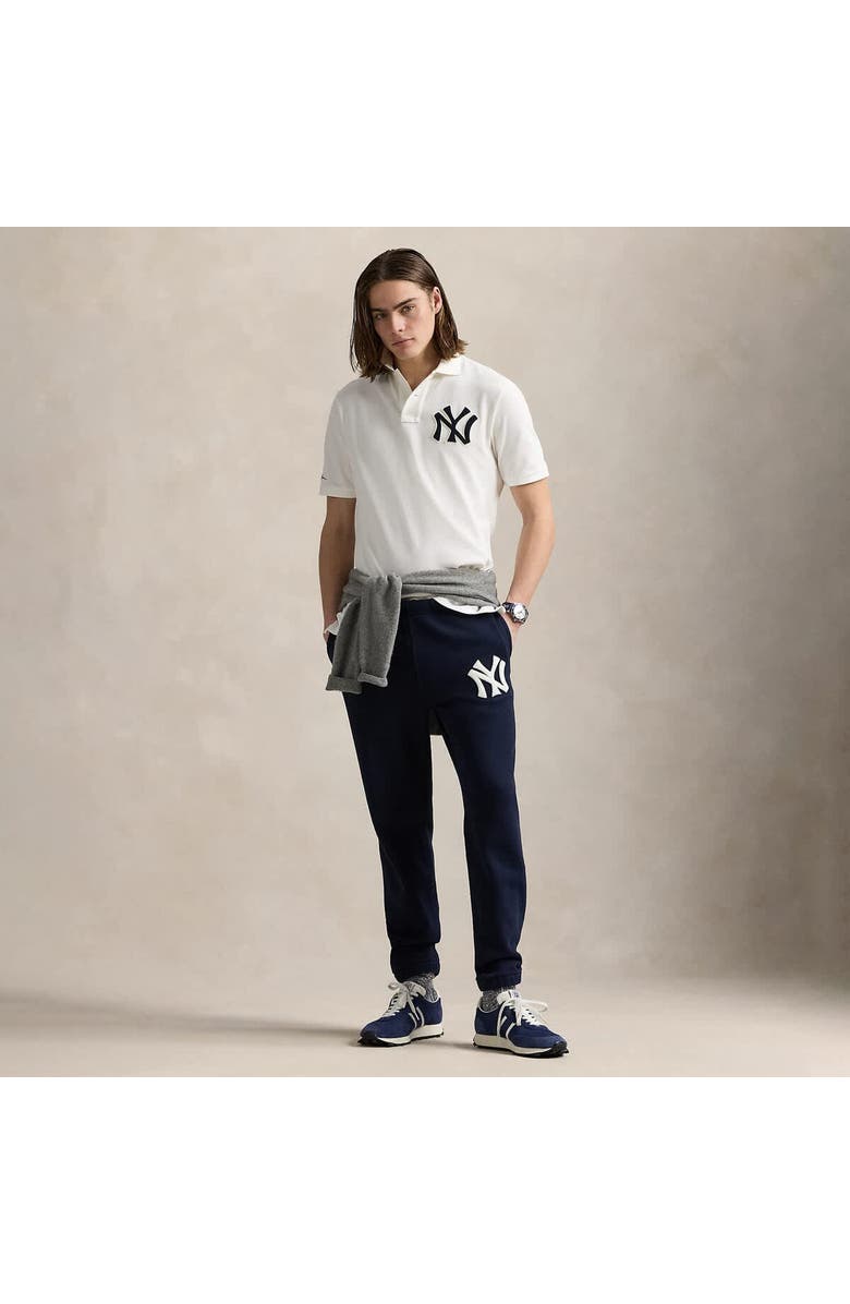 Polo Ralph Lauren White Yankees  Polo Shirt, Alternate, color, 