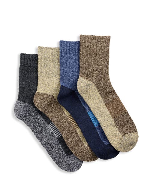 Big & Tall 4-pk 1/4-Top Crew Socks