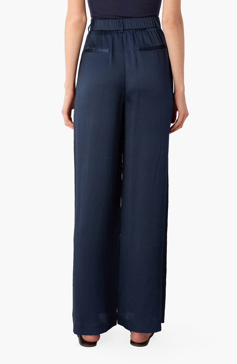 CAMI NYC Kyley Crepe Silk Wide Leg Pants, Alternate, color, Moody Blue