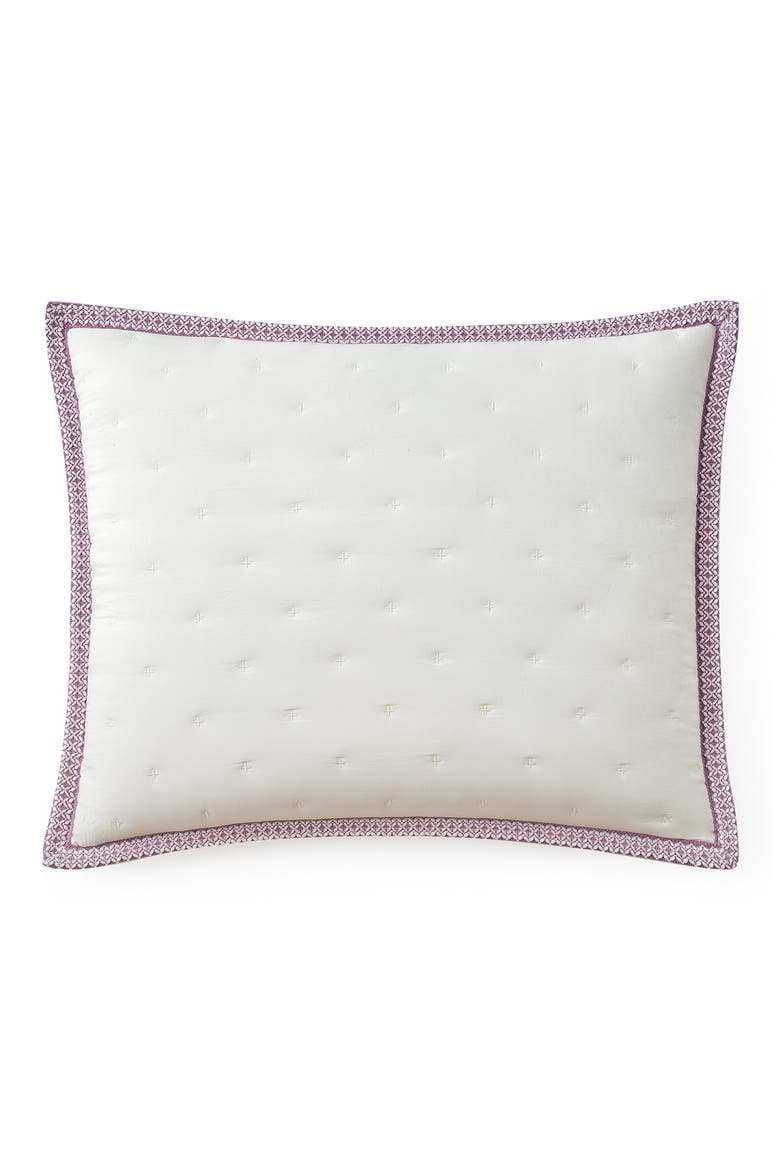Devon UGGBraid Quilt & Shams Set, Alternate, color, SNOW/ DUSTY ORCHID