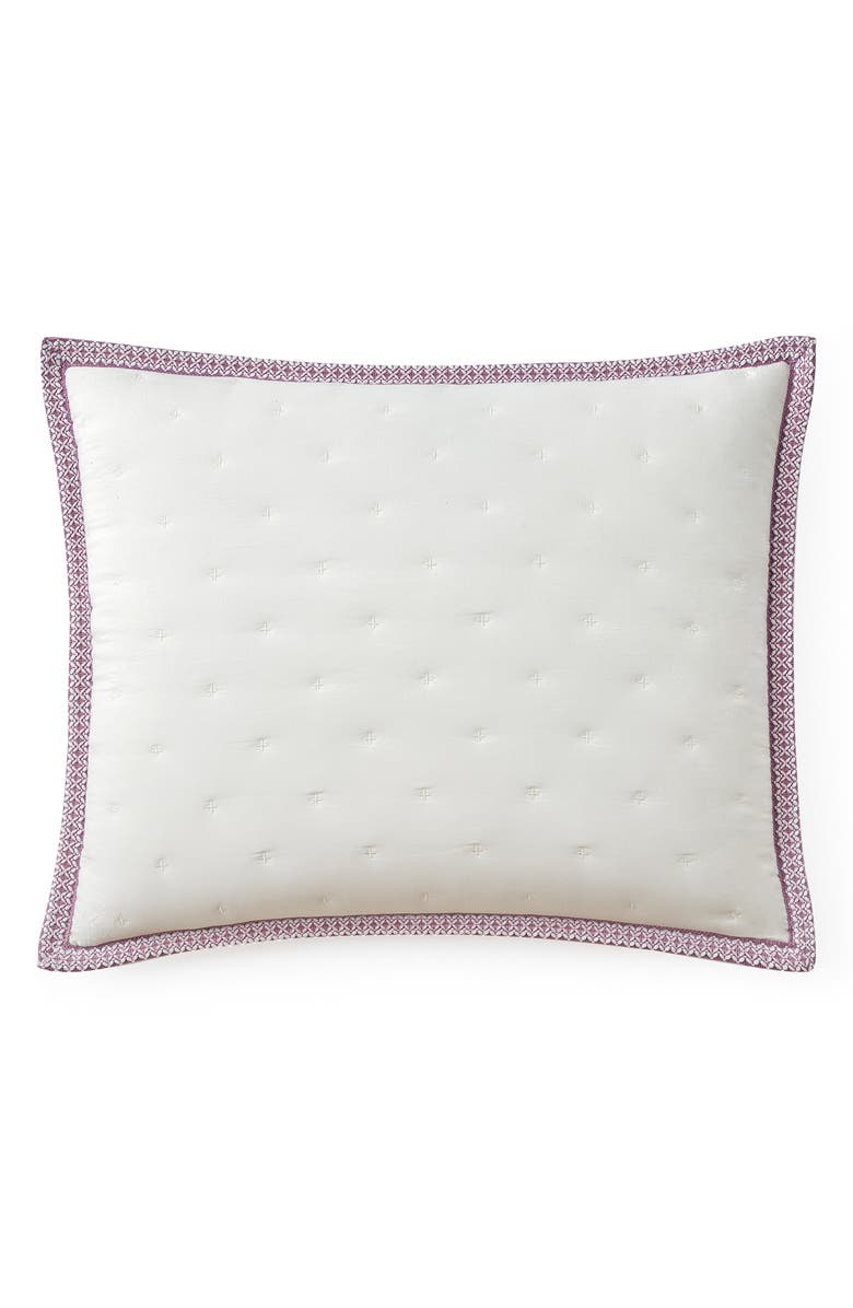 UGG<sup>®</sup> Devon UGGBraid Quilt & Shams Set, Alternate, color, Snow/ Dusty Orchid