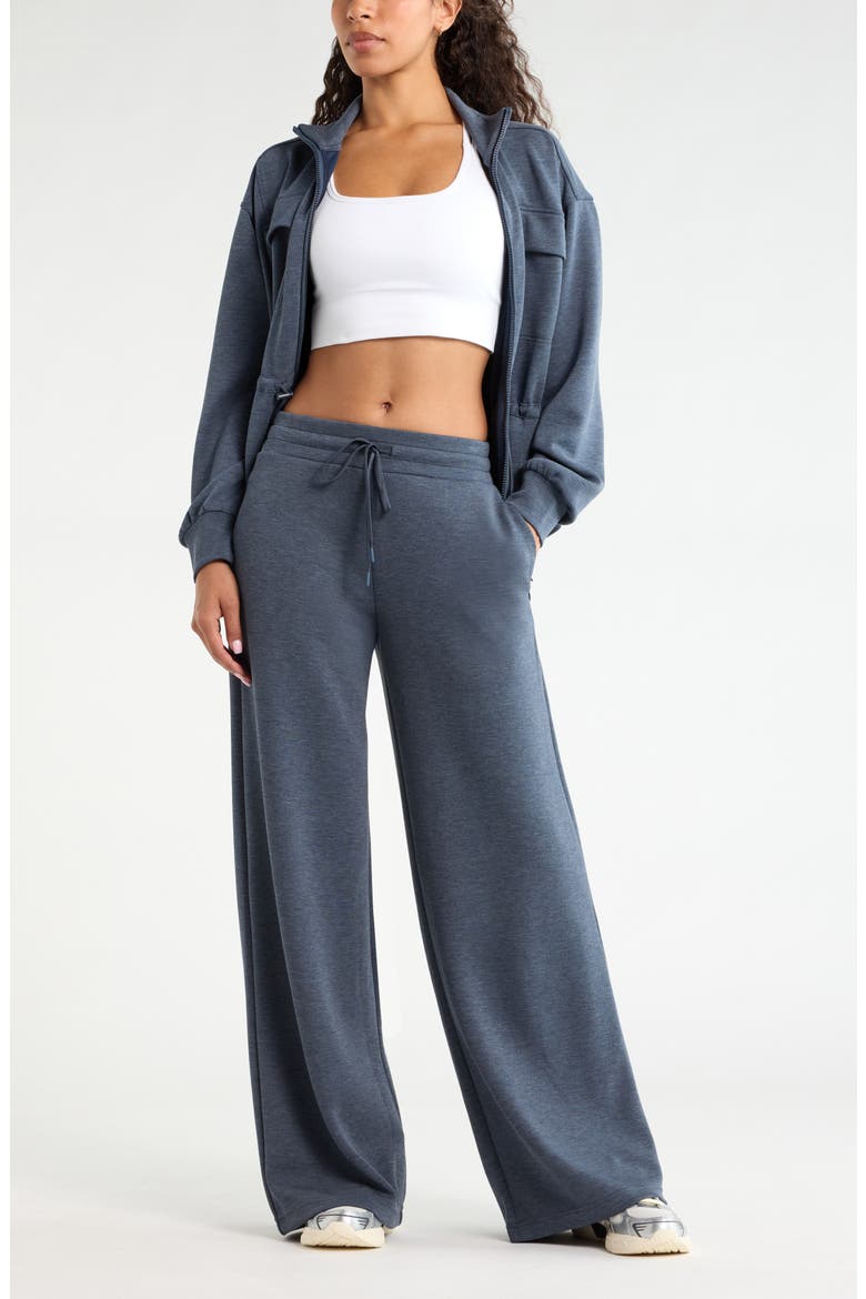 Soft Luxe Wide Leg Pants, Alternate, color, NAVY ARMADA HEATHER