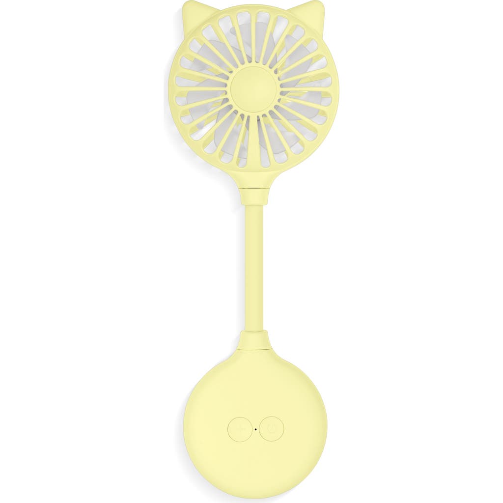 Zadro Cat Ear Beauty Fan With Suction Cup Mount in Yellow  product