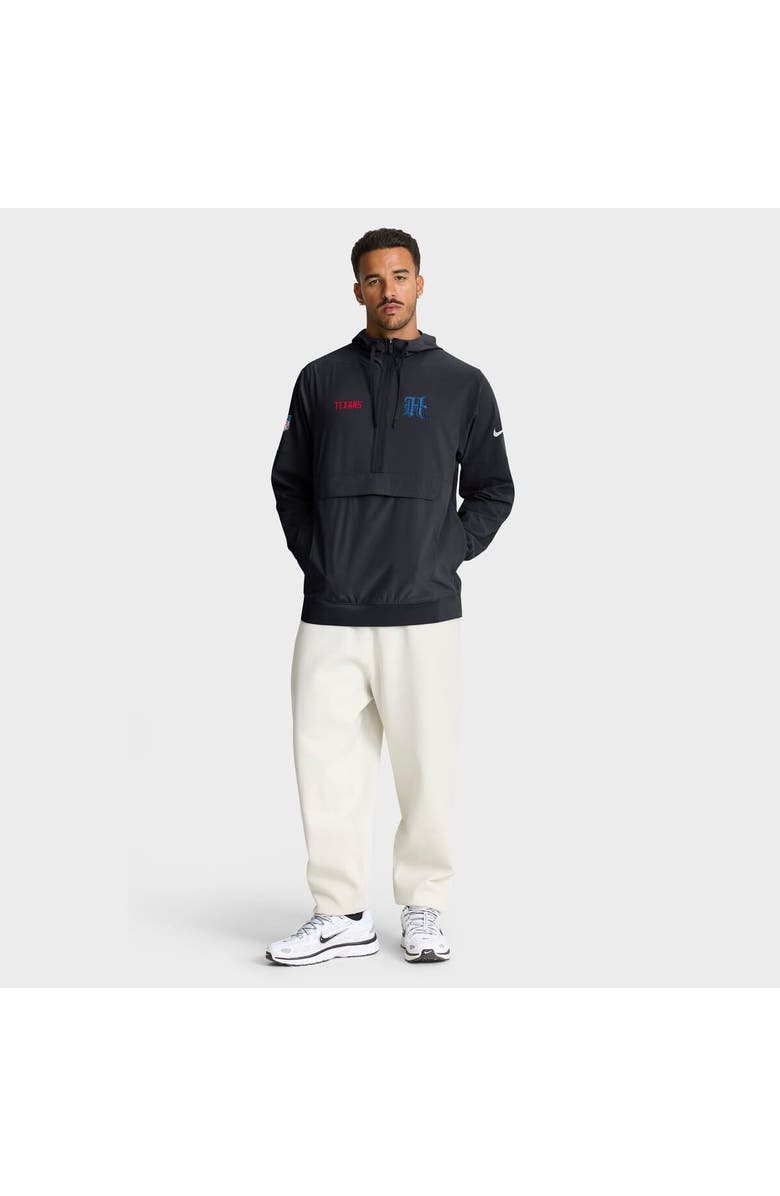 Nike Men's Nike Navy Houston Texans Sideline Alt Pack Anorak Half-Zip Hoodie Jacket, Alternate, color, Navy