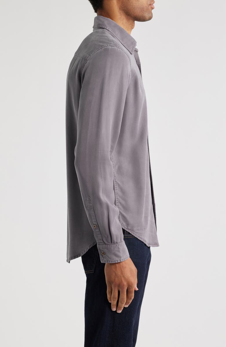 AG Aiden Solid Lyocell Button-Up Shirt, Alternate, color, Raw Iron