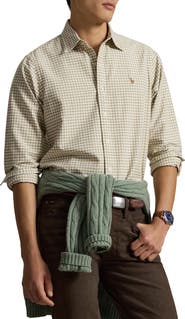 Polo Ralph Lauren Classic Fit Gingham Cotton Button-Down Oxford Shirt
