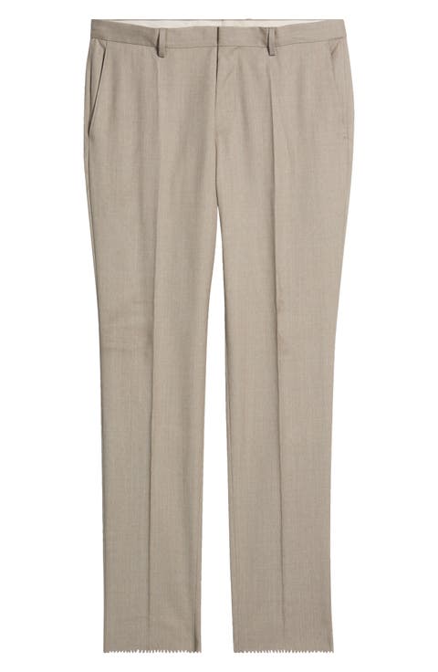 Genius Slim Fit Flat Front Wool Dress Pants