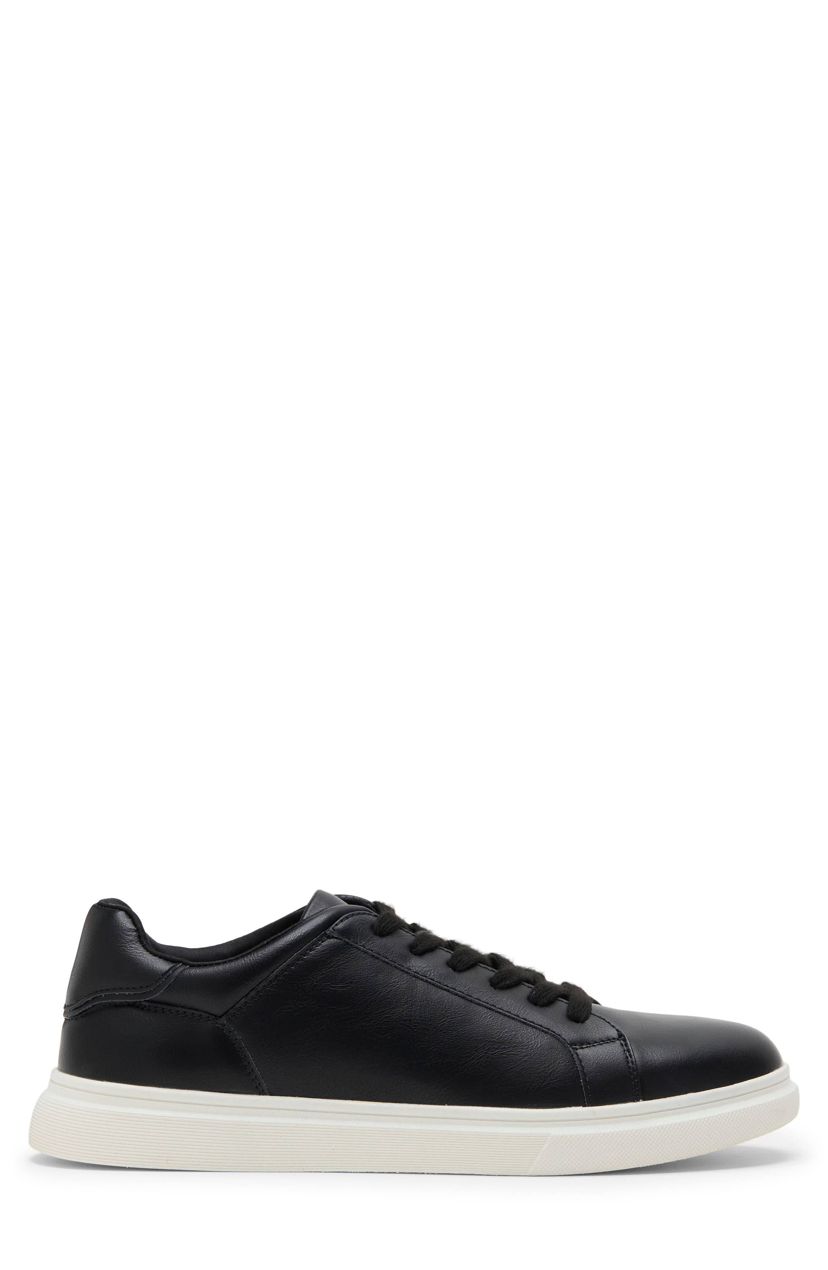 Mpillot Faux Leather Sneaker, Alternate, color, BLACK LEATHER PU