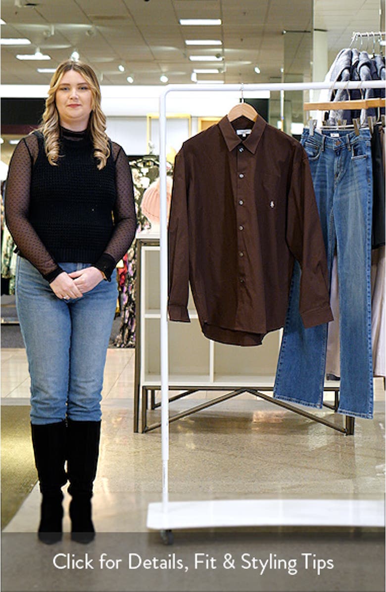 SRC Oversize Cotton Poplin Button-Up Shirt, sales video thumbnail