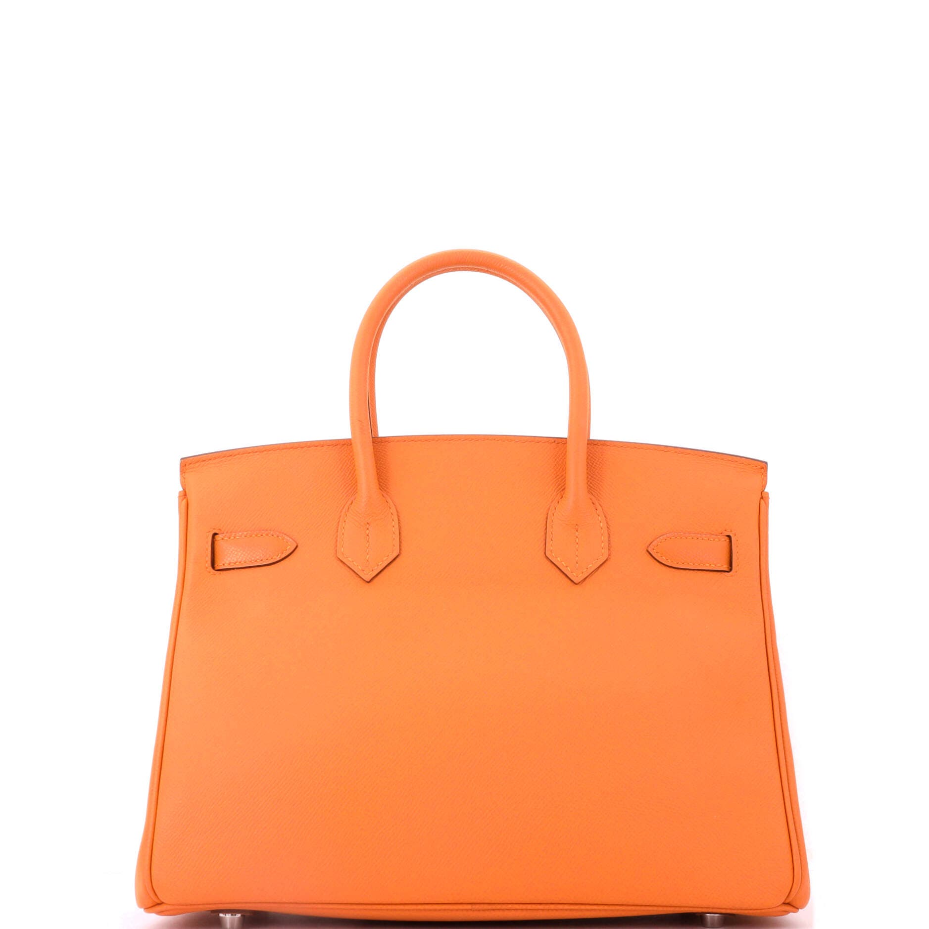 Pre-Owned Hermes Birkin Handbag Orange Epsom with Palladium Hardware 30, Alternate, color, Orange H