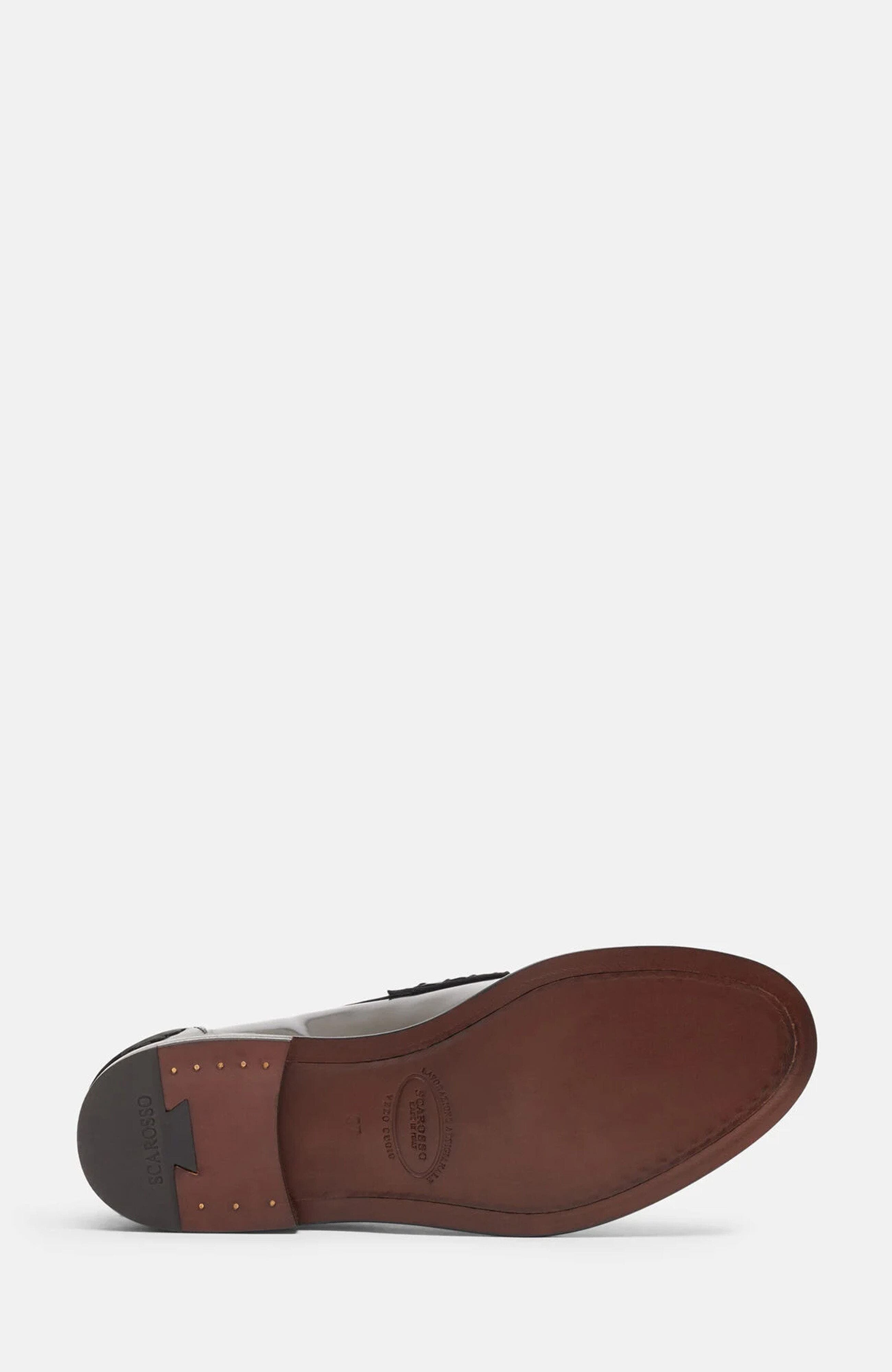 SCAROSSO Ralphine Loafers, Alternate, color, Black - Brushed Calf