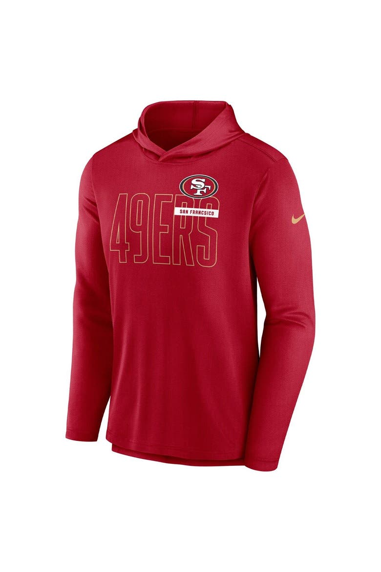 Men's Nike Scarlet San Francisco 49ers Performance Team Pullover Hoodie, Alternate, color, Scarlet