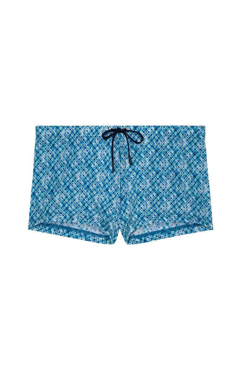 HOM Camaiore Swim Shorts, Main, color, Blue Print