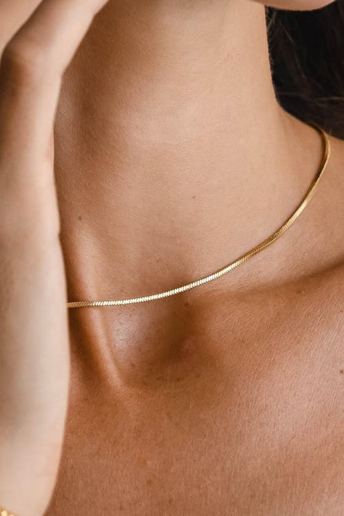 Atolea Fine Choker In Gold