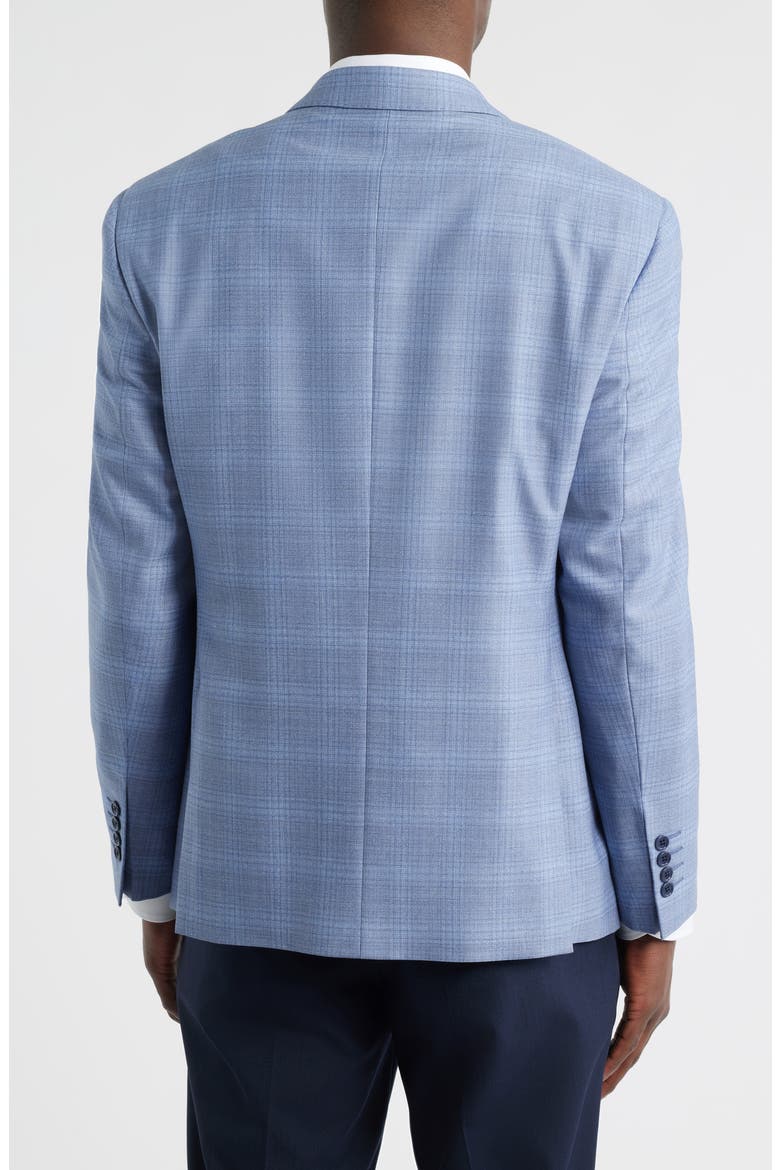 Pale Blue Check Virgin Wool Sport Coat, Alternate, color, LIGHT BLUE