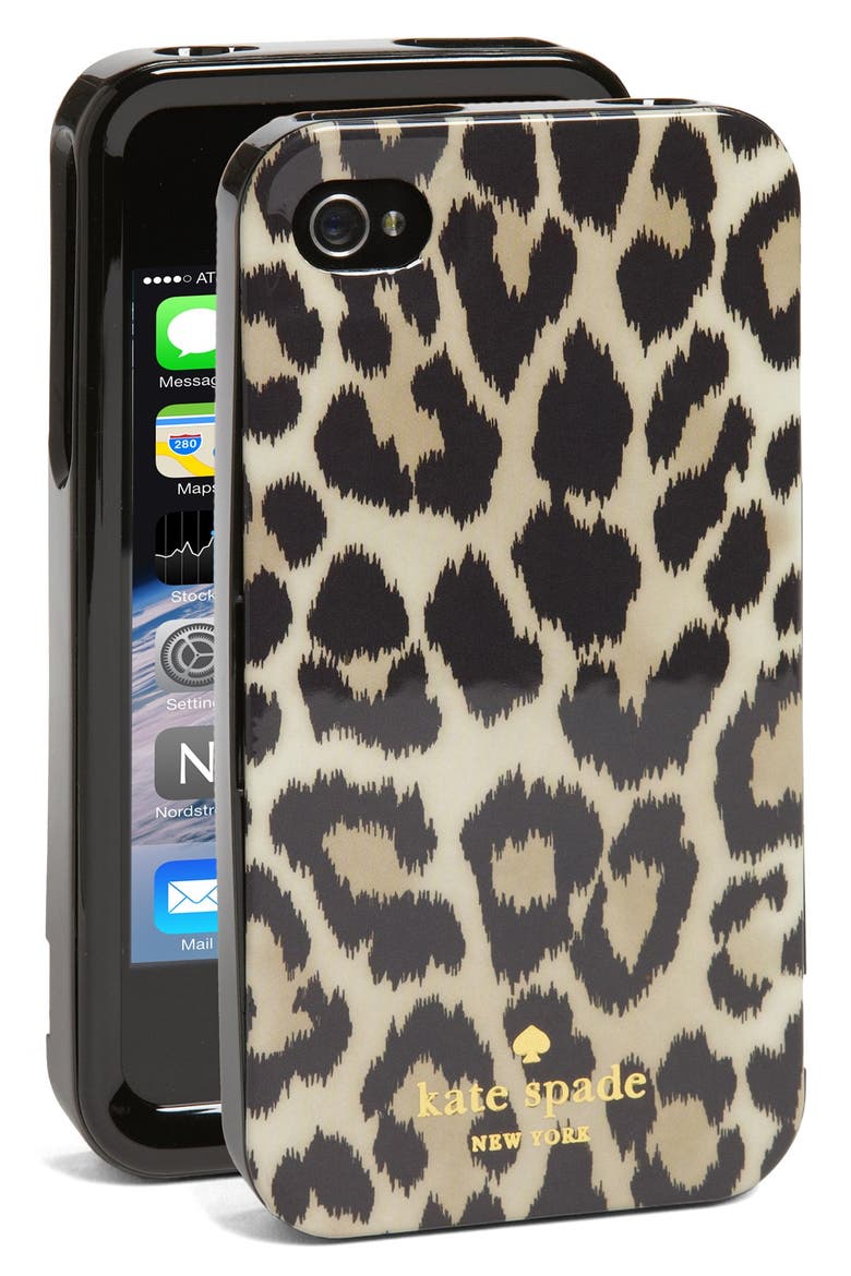 'leopard ikat' iPhone 4 & 4s case, Main, color, CHEETAH MULTI