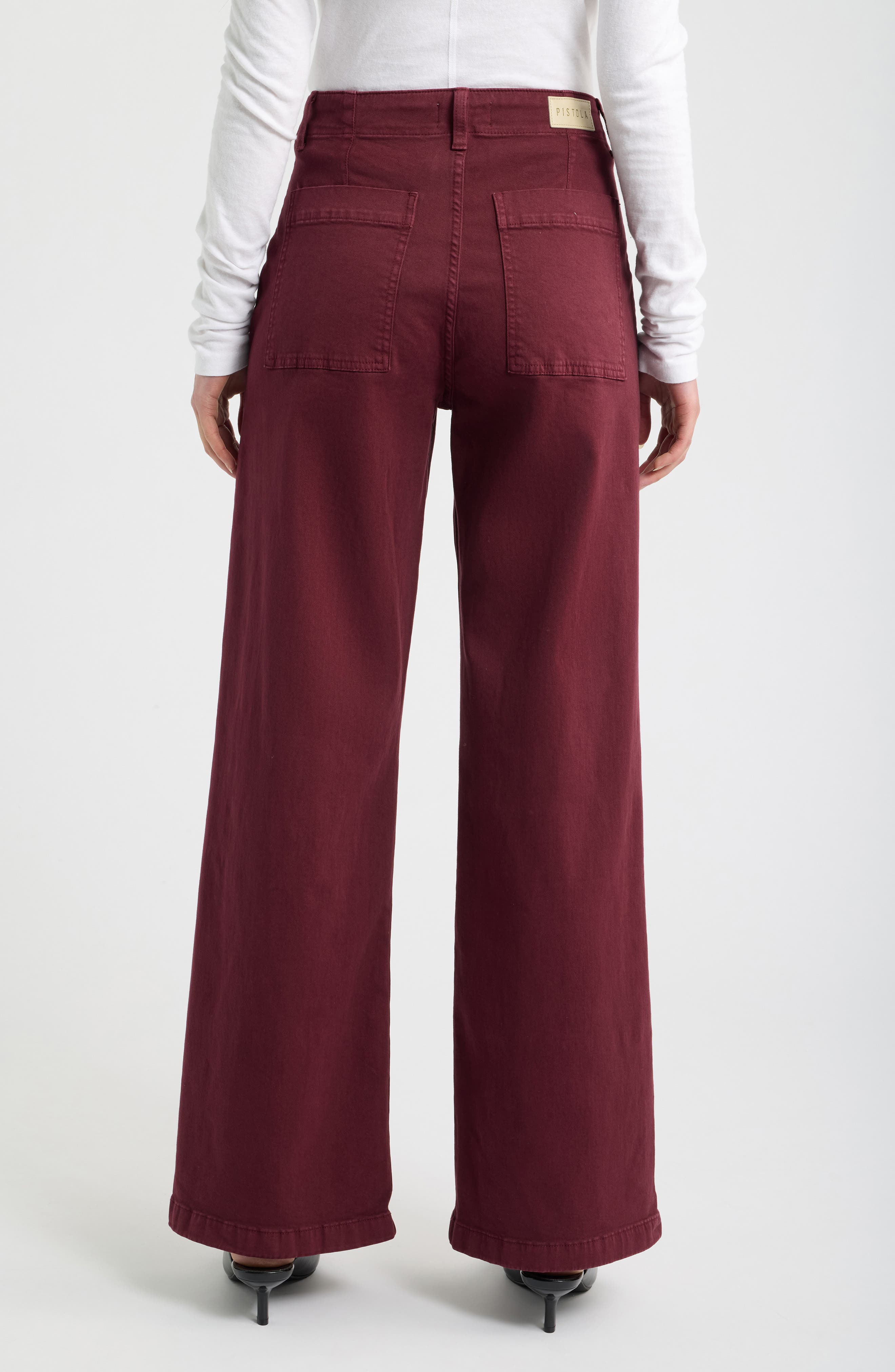 Nicole Stretch Cotton Wide Leg Pants (Women) | Nordstrom