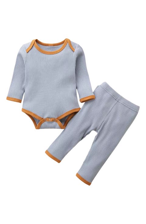 Rowan Long Sleeve Cotton Bodysuit & Leggings Set (Baby)