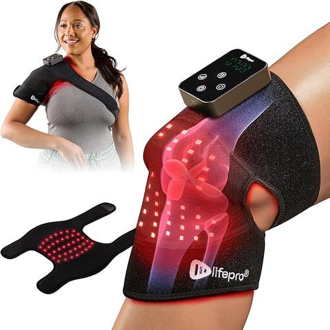 Red Light Therapy Knee Massager 660nm & 850nm Infrared LED Knee Brace Device