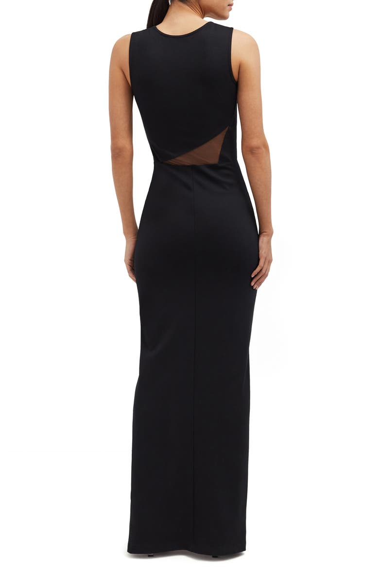 Hart Sleeveless Gown, Alternate, color, BLACK