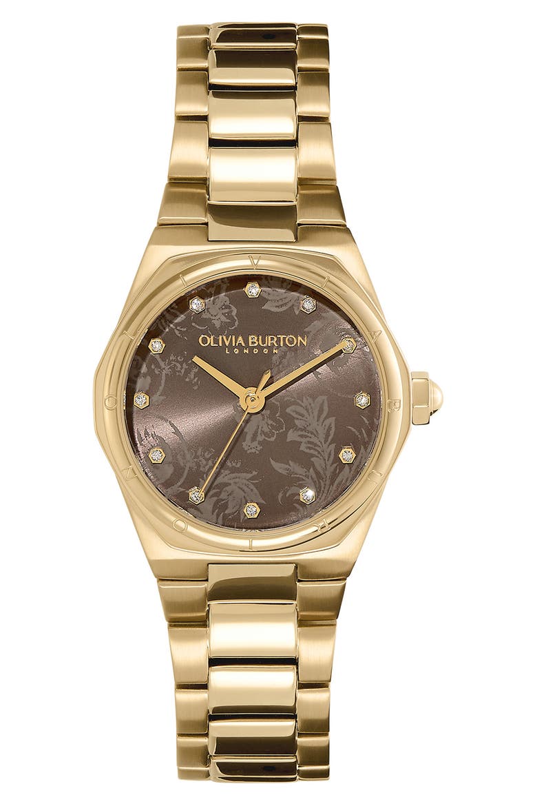 Mini Hexa Bracelet Watch, 28mm, Main, color, TAUPE