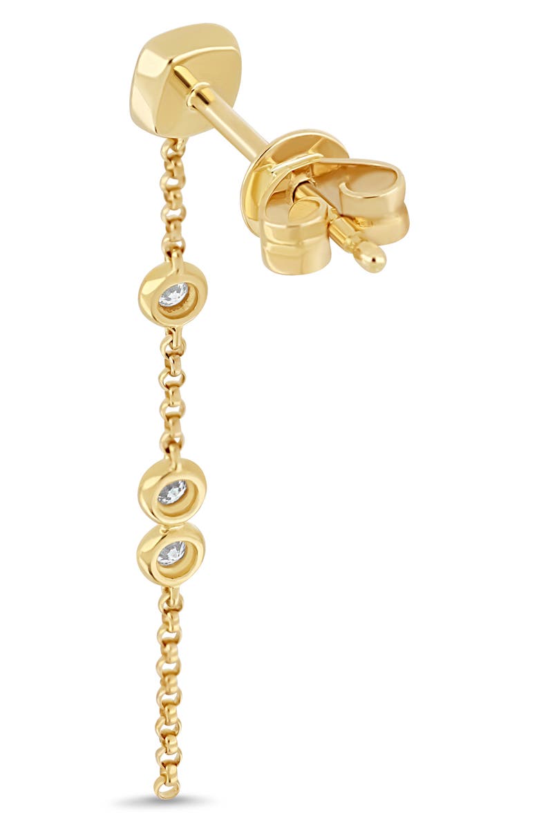Bony Levy Monaco 18K Yellow Gold Diamond Linear Drop Earrings, Alternate, color, 18K Yellow Gold