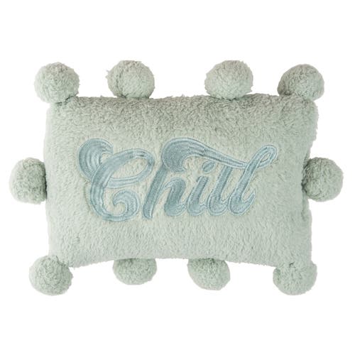Totalee Gift Chill Pom Pom Pillow Polyester Green