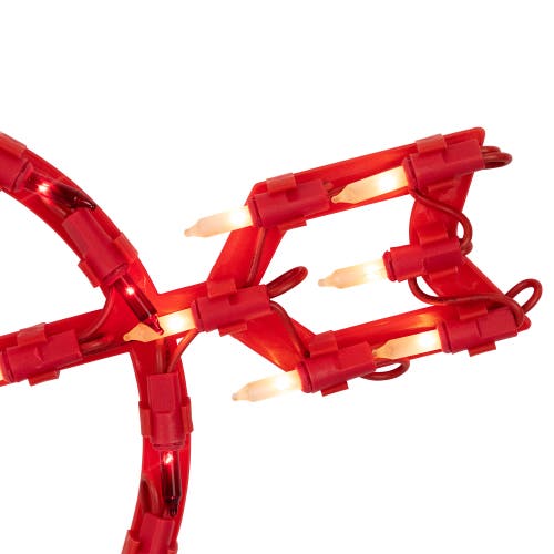 Northlight Lighted Heart And Arrow Valentine's Day Window Silhouette In Red