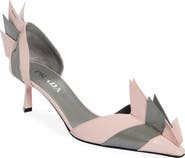 Prada Colorblock Pointed Toe d'Orsay Pump