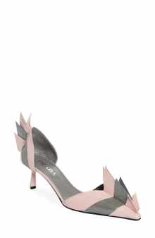 Prada Colorblock Pointed Toe d'Orsay Pump