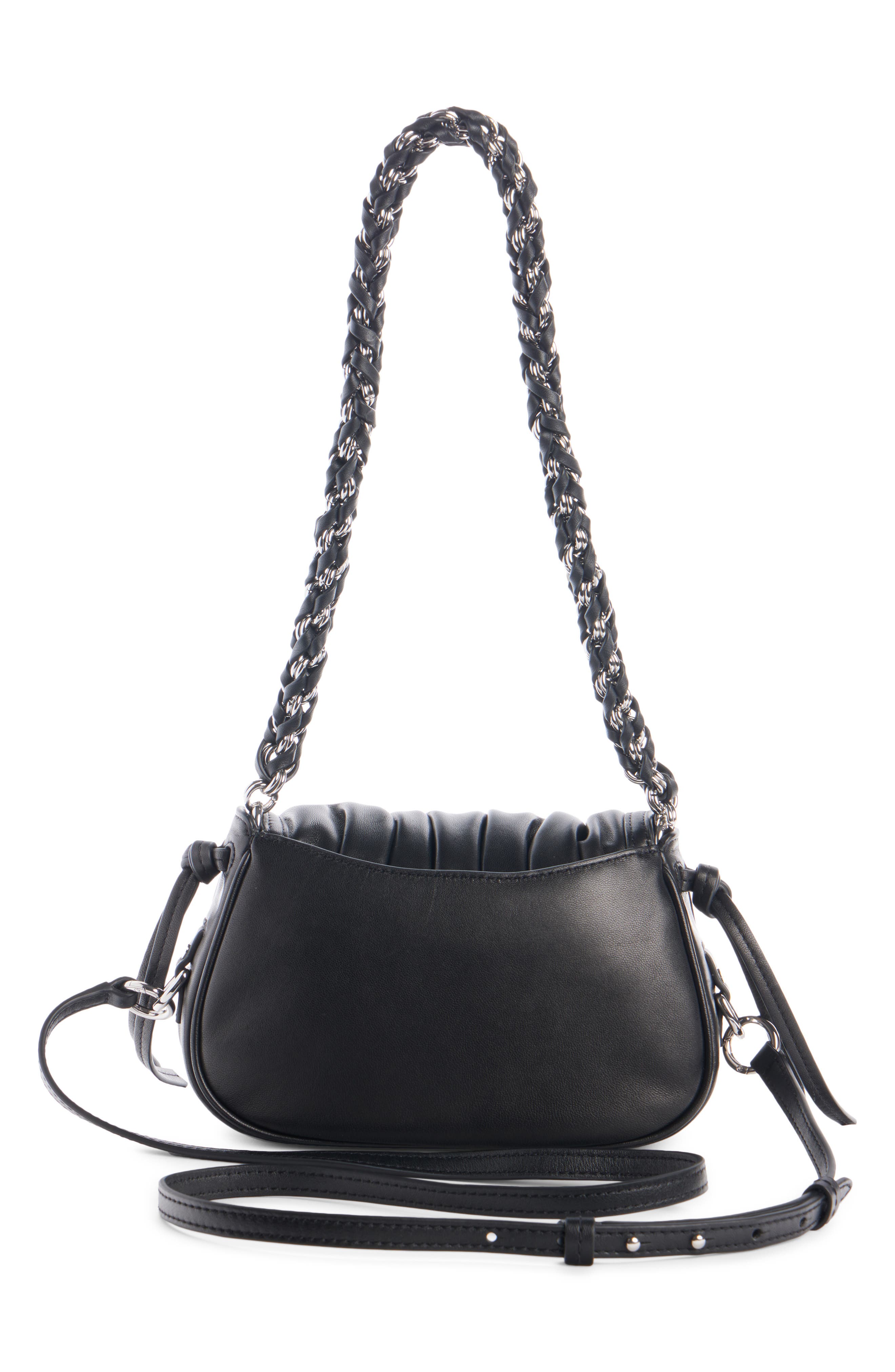 Bolton XS Leather Crossbody Bag, Alternate, color, BLACK 01BK