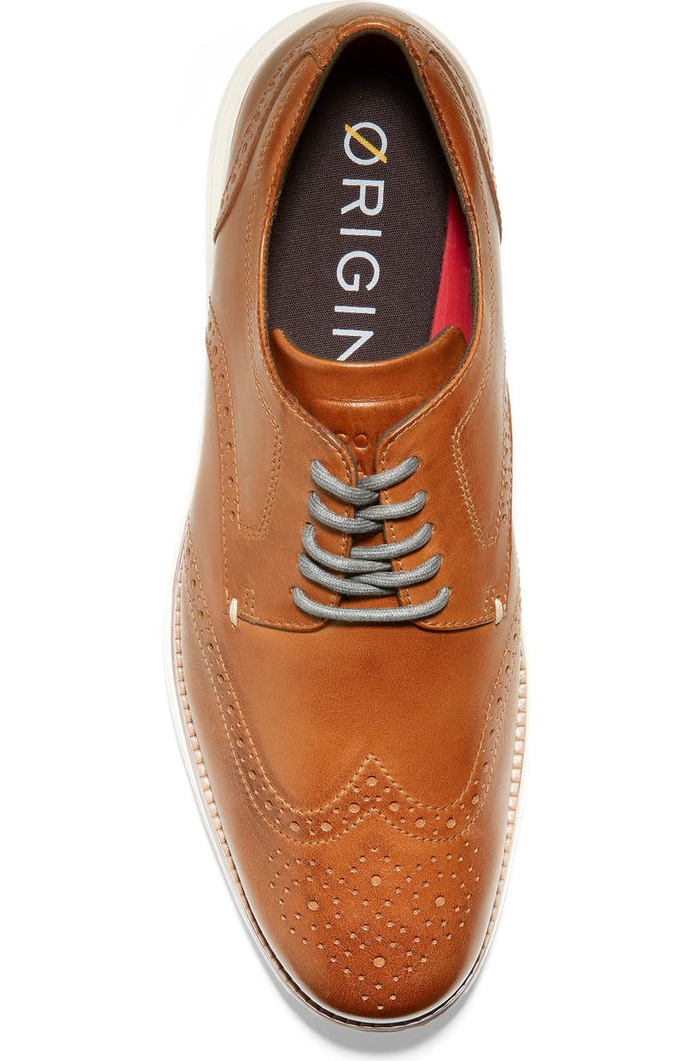 Cole Haan Original Grand Energy Meridian Short Wingtip Derby, Alternate, color, British Tan Full Grain