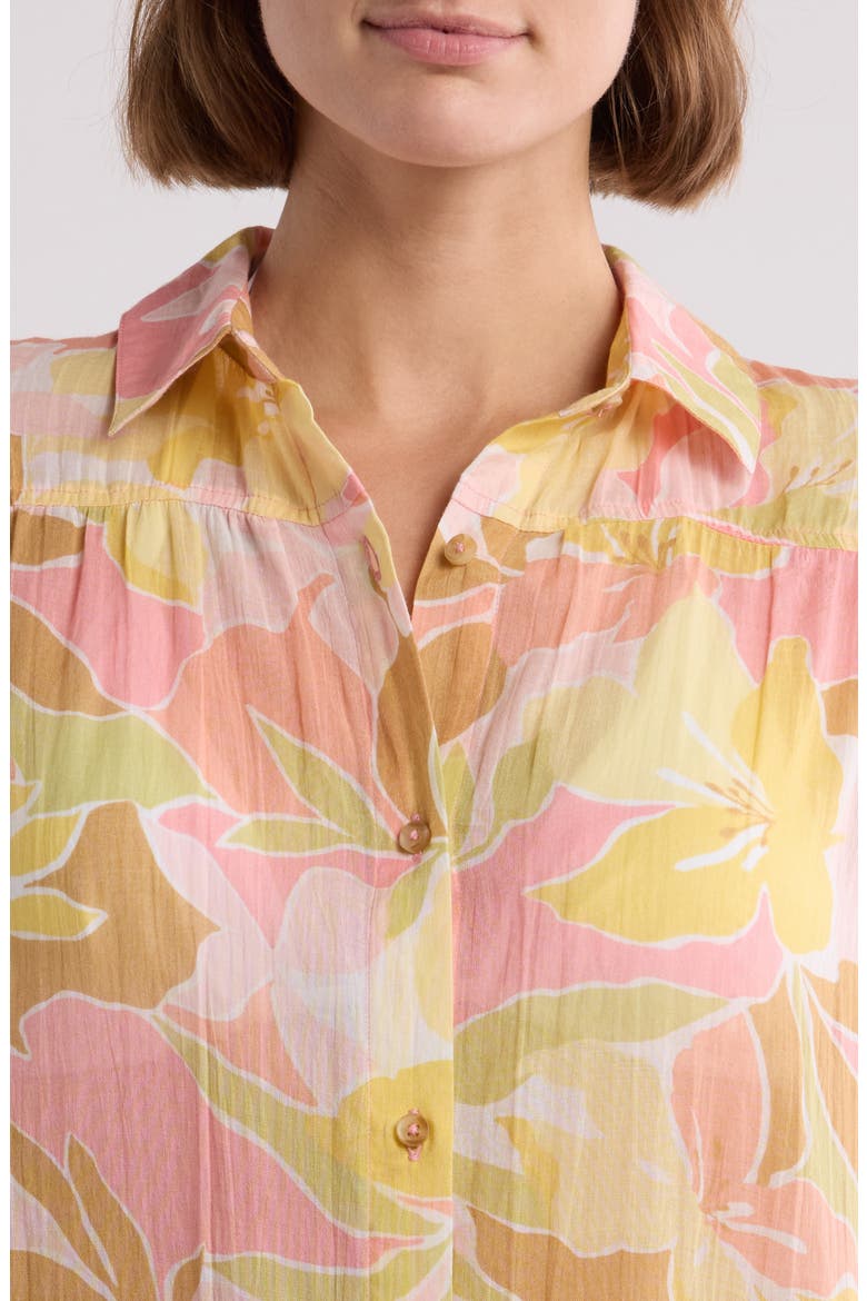 Daylight Dreamin' Cover-Up Shirtdress, Alternate, color, CORAL MULTI