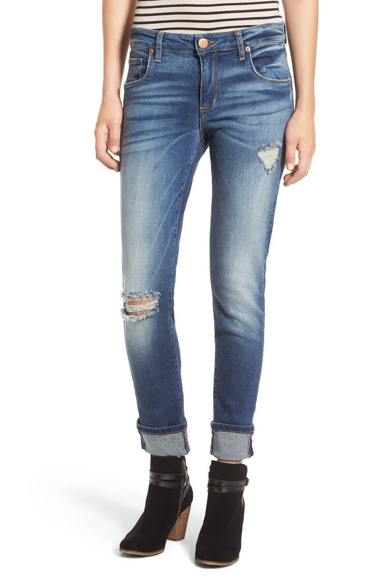 'Taylor Tomboy' Distressed Boyfriend Jeans, Main, color, WEST SAN CLEMENT