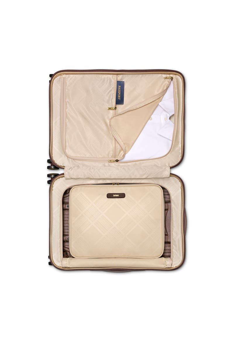Tweed CURV Hardside Extended Journey Spinner 29', Alternate, color, Tweed/Natural Leather