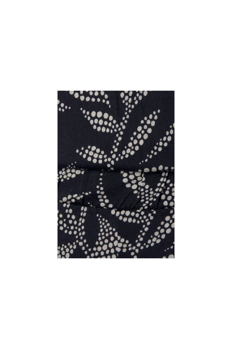 Printed Tie Back Jumpsuit, Alternate, color, Black & Sand